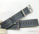 Replacement Omega Seamaster Diver 300m 007 NATO blue & grey Strap - Swiss Quality